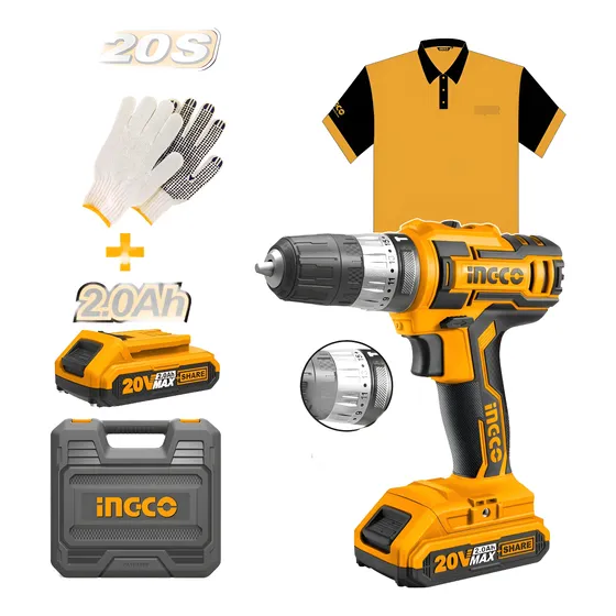 Taladro Atornillador 20v Percutor P20s Ingco + Obs - Lnf