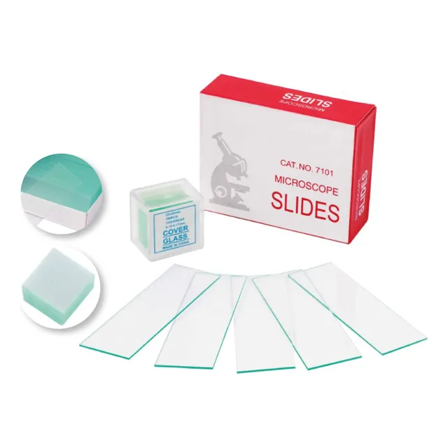 Laminas Portaobjetos X 50 + Laminillas Cubreobjetos X 100 ® Color Transparente N A