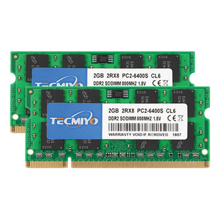 Memoria Ram Tecmiyo 4 Gb (2 X 2 Gb) Ddr2 800 Sodimm Pc2-6400 Memoria Ram Tecmiyo 4 Gb (2 X 2 Gb) Ddr2 800 Sodimm Pc2-6400