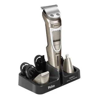 Aparador De Pelos Philco Multigroom 8 Em 1 Pap16 Cor Chumbo 127/220v