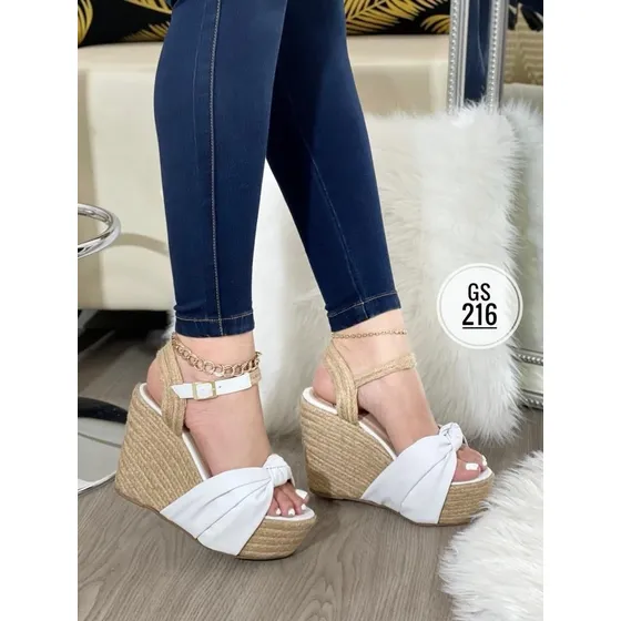 Sandalias Altas Elegantes Tacon De Cabulla Para Damas Mujer