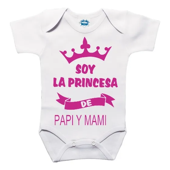 Body De Bebe Personalizado Soy La Princesa De Mami Y Papi