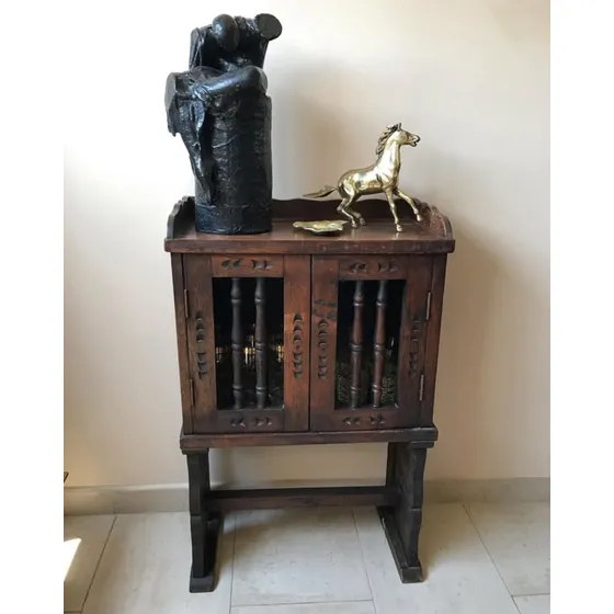 Mini Bar, Madera Tallada, Aéreo O Piso, 80x52 Cm
