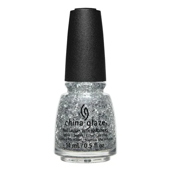 Esmalte De Uña China Glaze She Is Icy Plateado Brilloso 14ml