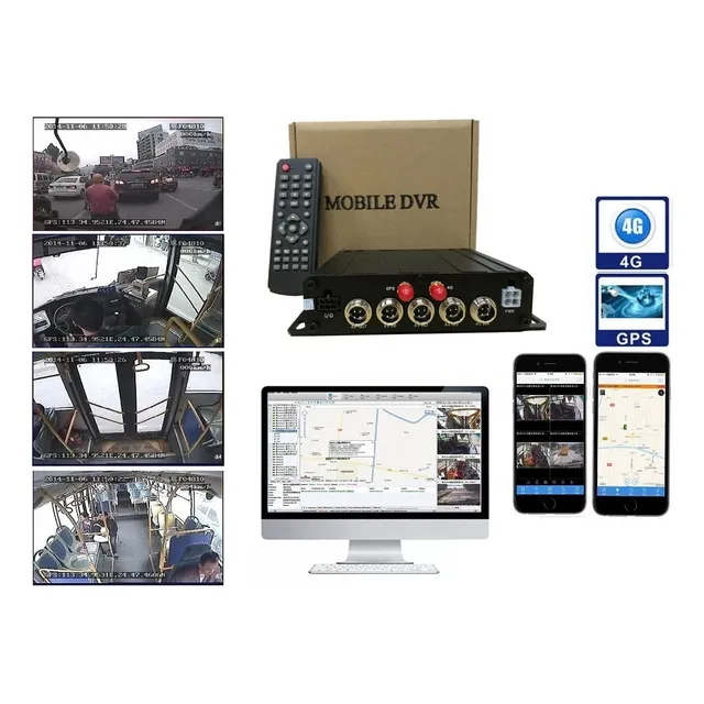 Mdvr Vehicular 4g Gps Sd 512gb 4ch Dvr Ómnibus Camión Autos