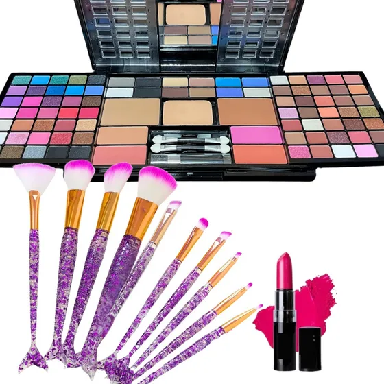 Set De Maquillaje Completo Mujer Kit Oferta Paleta Sombra