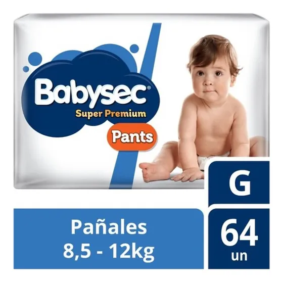 Pants Babysec Super Premium 64 Un G Tamaño Grande (G)
