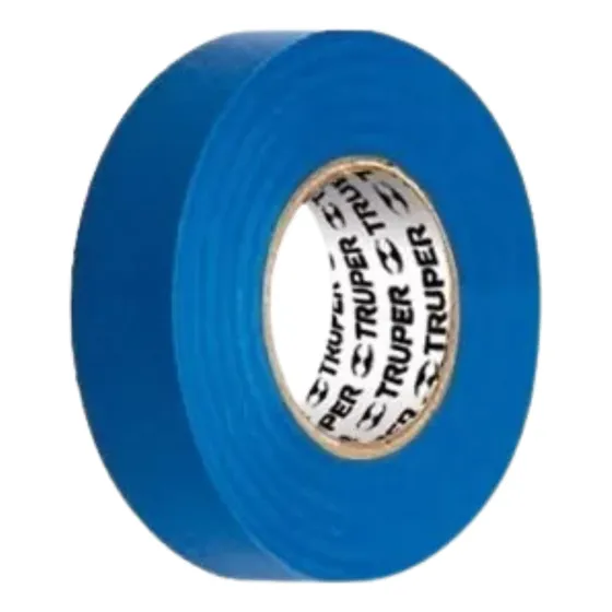 Cinta Aisladora 19mm.x 18mt. Azul(v X Mult.8u) Truper  M