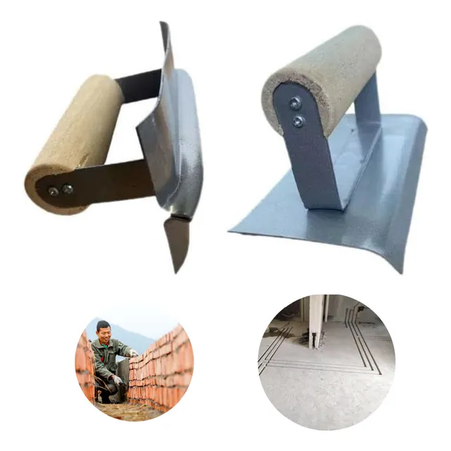 1 Rodón Y 1 Ranurador Kit Llanas Para Hormigón Construcción