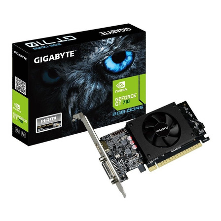 Tarjeta de video Nvidia Gigabyte  GeForce 700 Series GT 710 GV-N710D5-2GL 2GB