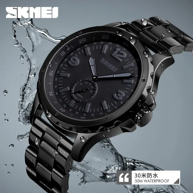 Reloj Acero Skmei 1513 Caballeros Black