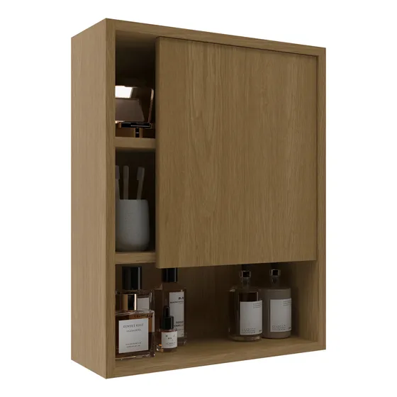 Botiquín Mueble Aereo De Baño Estantes Y Puerta Milenio