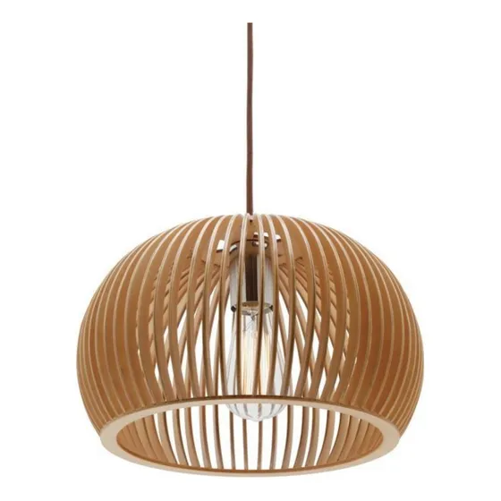 Home Luminária Pendente Desing Rustico Em Mdf Cru