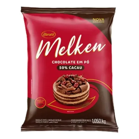 Cacau em pó Melken cacau em pó chocolate sem glúten saco 1.05 kg