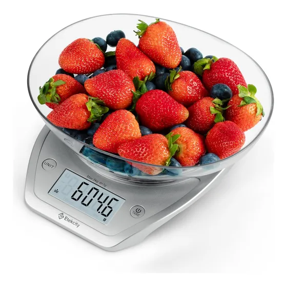 Báscula De Cocina Digital Etekcity, Tazón Desmontable, 5 Kg