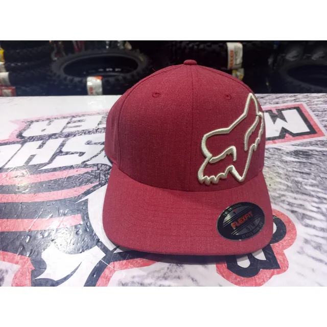 Gorra Fox Urbano Para Jóvenes, Color Rojo Ajustable