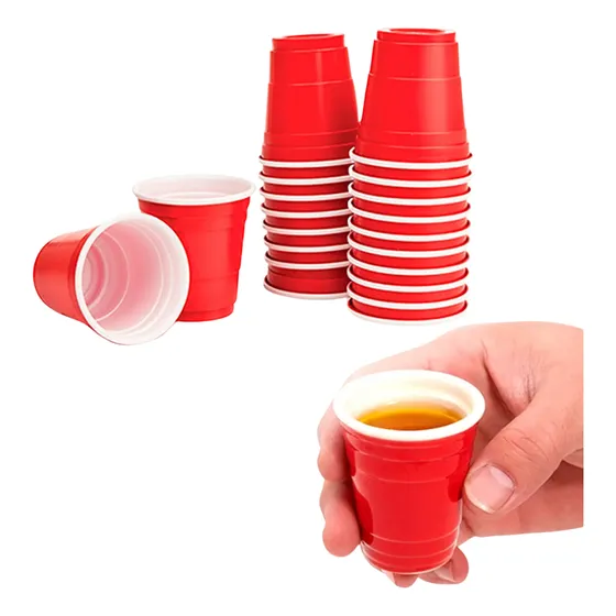 Pack 20 Vasos Plásticos Pequeños Desechables Tipo Shot