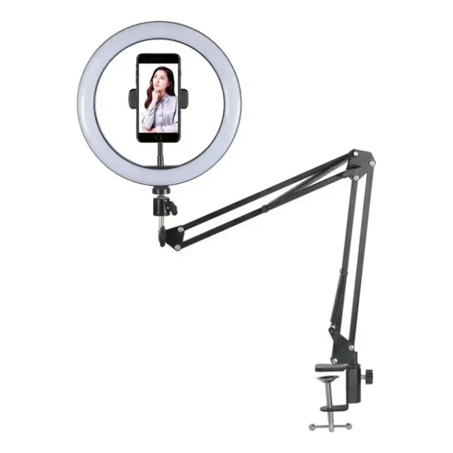 Brazo Articulado Con Aro De Luz Led De 26cm Estudio- Ilumina