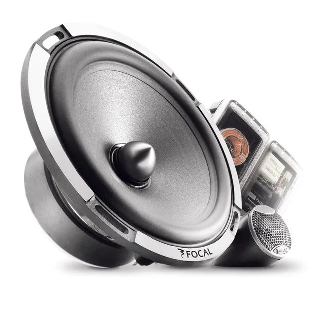 Set De Medios Focal Expert Ps 165v1 160w 2 Vias 6.5 Tweeter Color Negro/plata