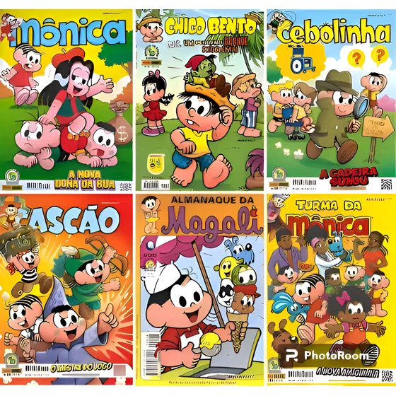  Turma Da Mônica Kit Com 10 Gibis Novos Sem  Repetição.