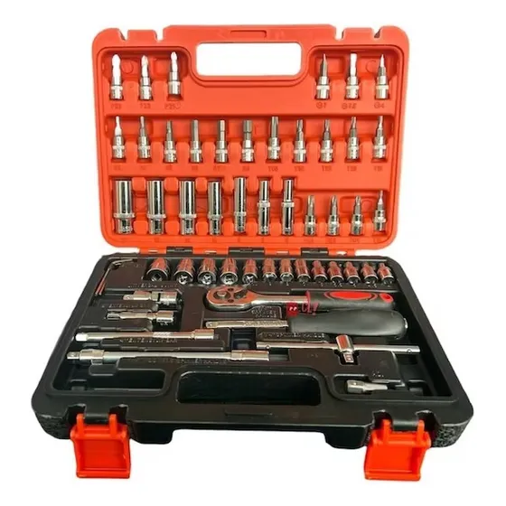 Juego 61 Pzas Ratchet 3/8 + Dados  Srunv