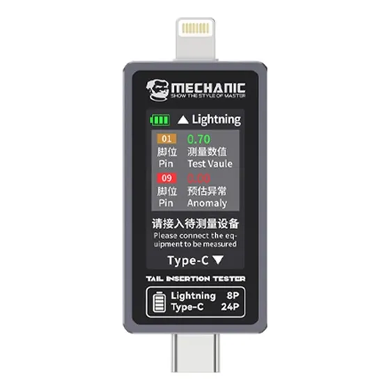 Detector De Falla Usb C Y Lightning Mechanic T824