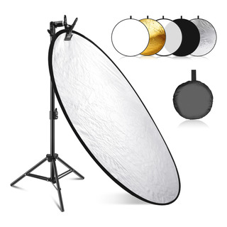 Neewer Kit De Reflector Rebotador De Luz De 110cm Y Soporte Neewer Kit De Reflector Rebotador De Luz De 110cm Y Soporte