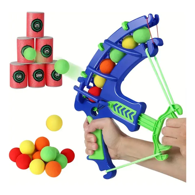 Juego De Tiro Con Arco Para Niños Con Bolas De Espuma Suaves
