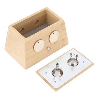 Caja De Moxibustión De Moxa De Bambú Con 2 Agujeros Caja De Moxibustión De Moxa De Bambú Con 2 Agujeros