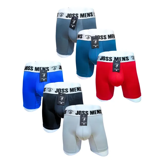 Docena Paquete X 12 Bóxers Joss Men's Lycra Unicolor Hombre