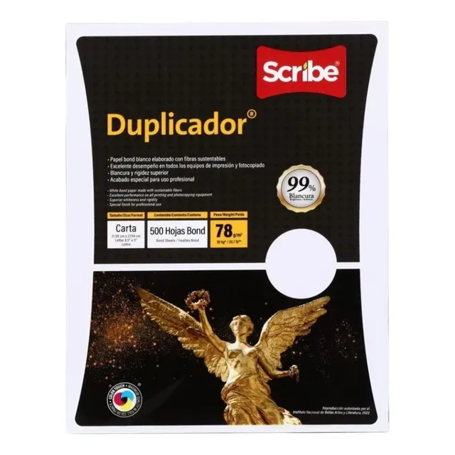 5 Paquetes Papel Bond Scribe Duplicador 2500 Hojas T/carta