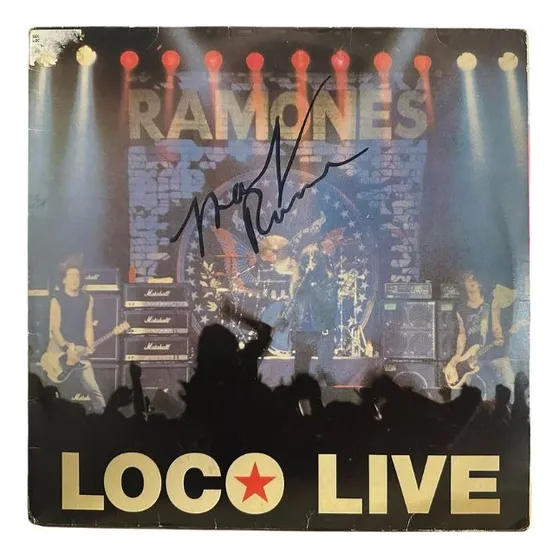 Lp - Ramones  Loco Live - Autografado (marky Ramone)