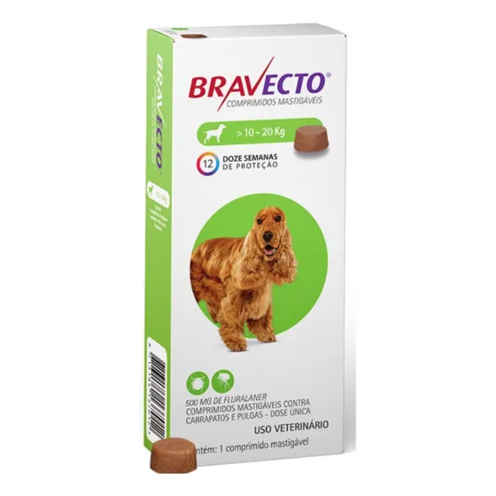 Bravecto Cães De 10 A 20kg Envio Imediato