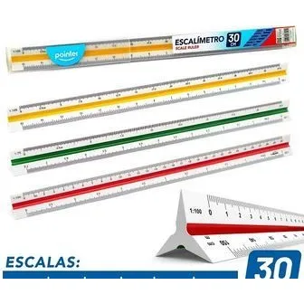 Regla Escalimetro De 30cm Pointer Mayor Y Detal 