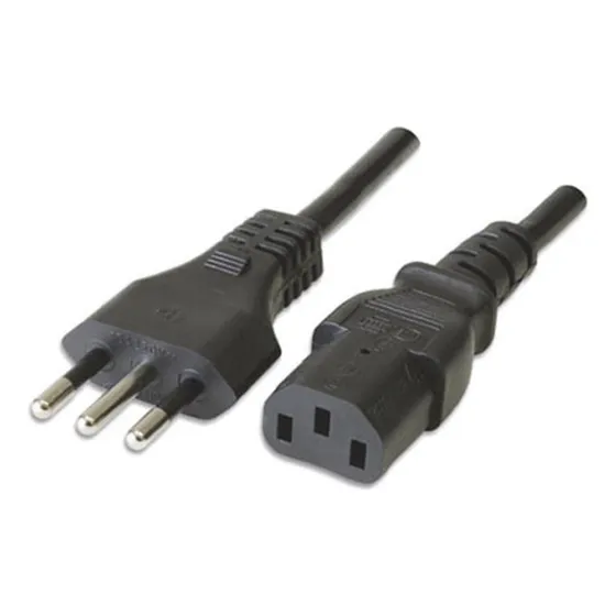Cable D Alimentación (poder) Pc O Monitor 3 En Línea 1,8 Mt