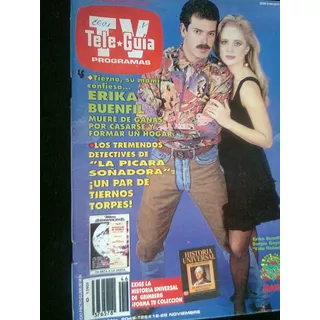 Tele Guia Tv Erika Buenfil Y Antigua Revista 1991
