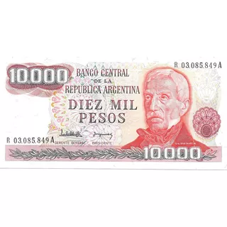 Billete 10.000 Pesos Ley Bottero 2496 Reposicion