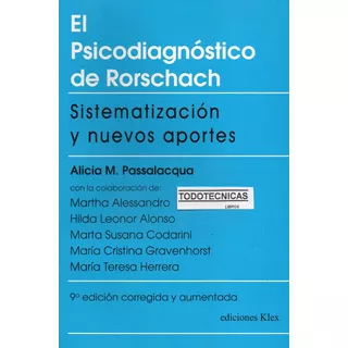 Psicodiagnostico De Rorschach Sistematizacion  Local A Calle