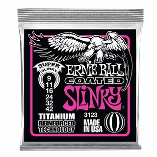 Ernie Ball Coated 3123 Cuerdas Guitarra Electrica 9-42