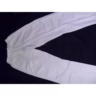 Calça Uniforme Brim Branca 1 Bolso