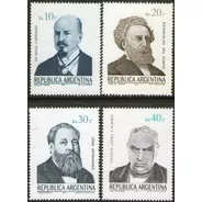 Argentina Serie X 4 Sellos Mint Personalidades I Año 1985