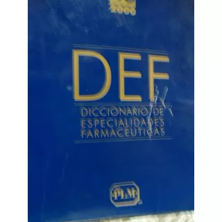 Def Diccionario De Especialidades Farmacéuticas 1991 