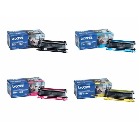 Toner Brother Tn115 Negro + Tn115 Colores Original Combo 