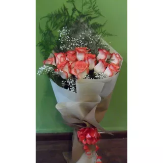Ramo De 12 Rosas Matizadas Envio Gratis Floreria  Foto Real
