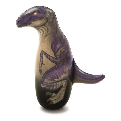 Mono Porfiado Dinosaurio 91cm Puching Ball Bestway 52287 Color Morado