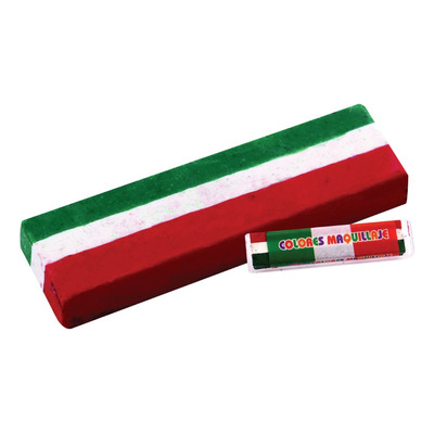 Gis Tricolor Maquillaje Fiesta Mexicana Bandera 15 Pz