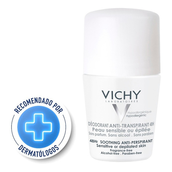 Desodorante Roll On Vichy Piel Sensible 50 Ml.