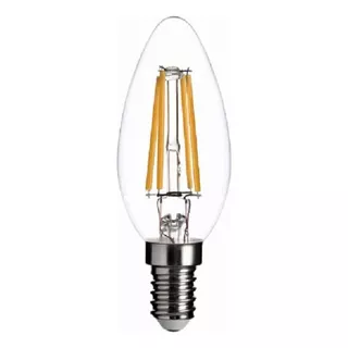 Bombillo Led 4w Tipo Edison Vintage Vela E14 Blanco