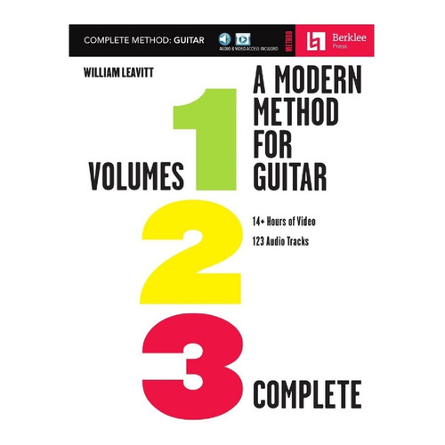 A Modern Method For Guitar: Volumes 1, 2 & 3, Audio & Video 