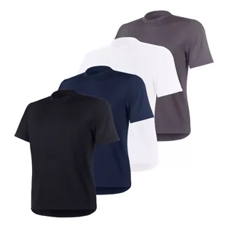 Kit 4 Camisetas Proteção Solar Camisa Uv Malha Fria Dry Fit 